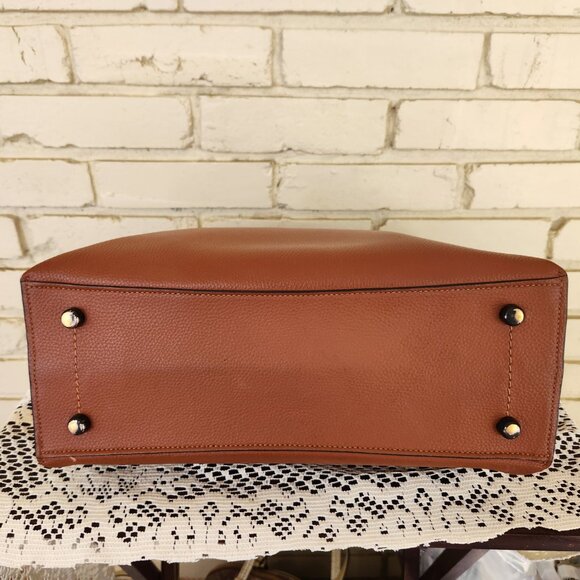 Coach Willow Colorblock Saddle Leather Shoulder Bag - Picture 7 of 11